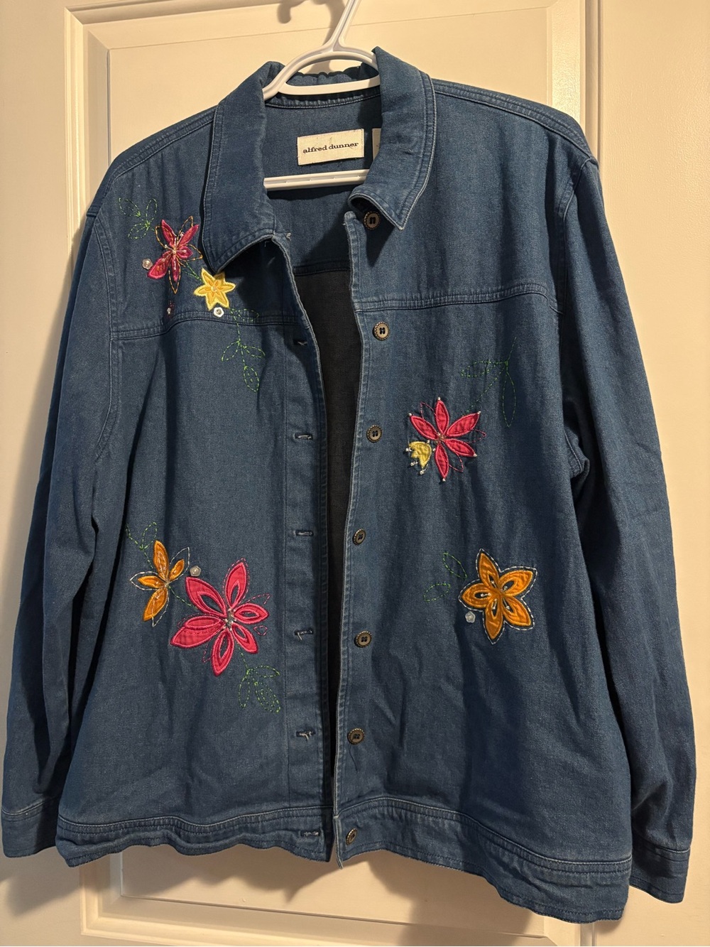 Alfred Dunner Floral Embroidered Jacket